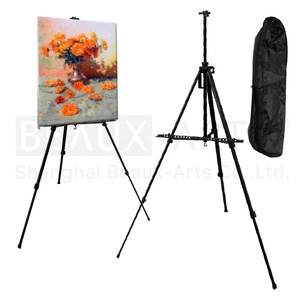 Trépied à colliers pour artiste, support en aluminium métallique, réglable, sac de transport pour peinture, exposition - Product Image 1