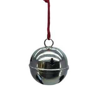 Juego de 2 bolas de decoración navideña, campana de METAL de hierro, ornamento colgante de Navidad, último diseño, decoración del hogar - Product Image 4