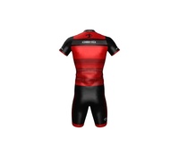 Combinaison de cyclisme légère pour homme, respirante, avec bretelles, imprimé numérique, antibactérienne, écologique, avec rembourrage en mousse 3D