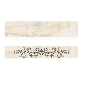 Couleur de la lumière avec simple design intérieur escalier en céramique tuiles S-300x1200mm, R-200x1200mm - Product Image 1