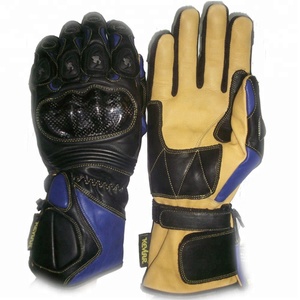 Gants de moto en cuir de qualité supérieure Keven Impex KI-921 Pro Biker, respirants, imperméables, avec protection UV, ajustables - Product Image 2