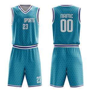 Ensemble d'uniformes de basket-ball de haute qualité pour hommes femmes enfants fabriqué avec un tissu en maille léger et une technologie d'évacuation de l'humidité - Product Image 2