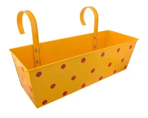 Planteur de fleurs en métal doré avec bras extérieur, support noir torsadé, décoration au sol nordique, seau de jardin décoratif - Product Image 5