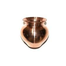 Copper designer Lota for temple and home - Product Image 3