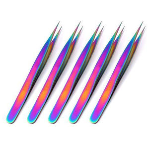 แหนบขนตาสีรุ้งหลากสี12ซม. แหล่งพลังงานด้วยมือ - Product Image 1