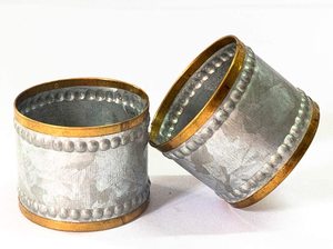 Anillo de servilletas galvanizado de forma redonda con borde dorado, alta calidad, fabricante en la India - Product Image 6