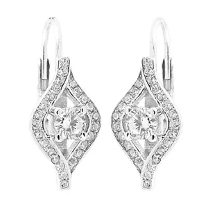 Fancy Marquis Shaped Cubic Zircon Earring 925 Solid Sterling Silver Earring Fashion Studs Earrings Jewellery Gift