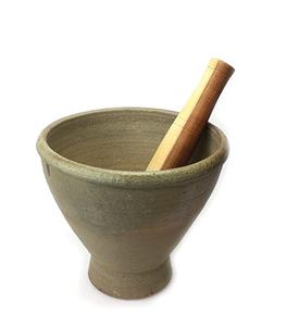Natural Wood <b>Mortar</b> & <b>Pestle</b> Spice Use and Customized Size and Cheap Price with Round Shale and Unpolished - Product Image 1