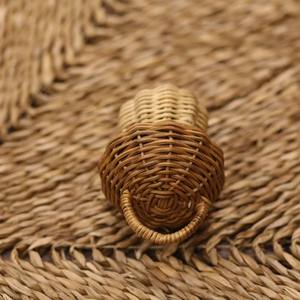 Champignon en rotin tissé à la main, ornements de noël pour décor de noël - Product Image 3