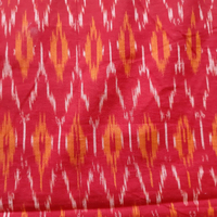 Tela Ikat Tejida a Mano con Mezcla de Algodón Natural y Seda, para Decoración del Hogar, Bolsos y Prendas de Vestir, Tela Multiusos para Coser y Manualidades