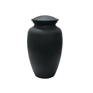Premium Quality Aluminum keepsake Urn Plane Black For human Ashes Classical Design Cremation Aluminum urn for sale