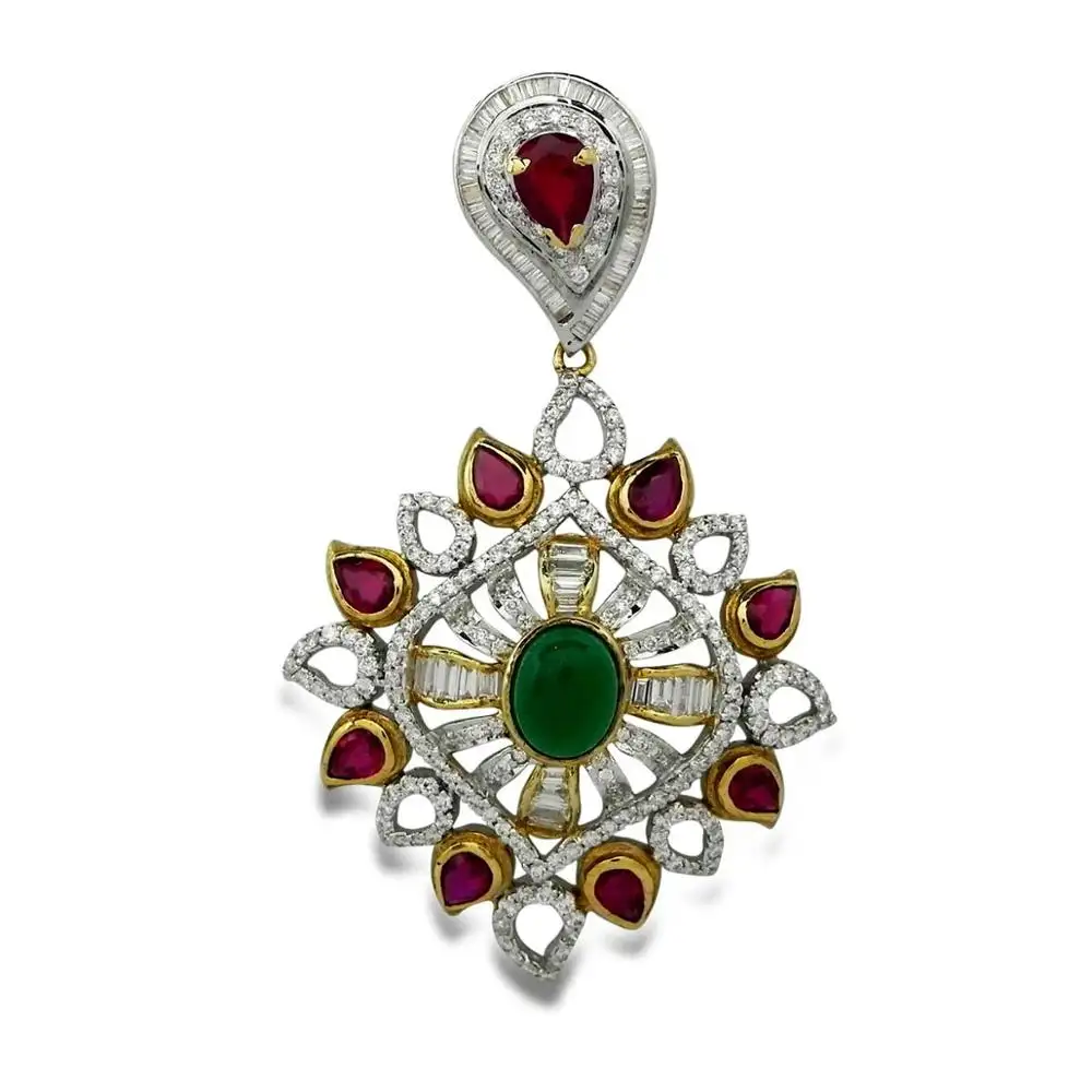IGI & Ingemco Certified Natural Diamond Pendant for Women's at Wholesale Price Diamond Jewellery in India Ava Gold Pendant