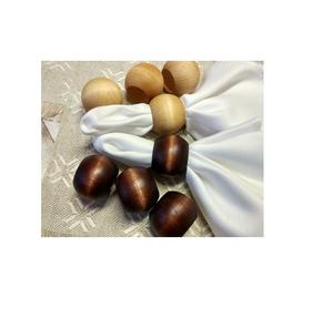 Juego de anillos de madera para servilletas, soporte para artesanías, conjunto de anillos de madera con 8 servilletas decorativas y pulido - Product Image 2