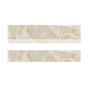 Jaune couleur poli Brillant surface escalier en céramique tuiles S-300x1200mm, R-200x1200mm - Product Image 1