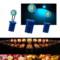 Lámpara LED para el Interior del Automóvil, Tipo PA Pinball Machine, Flexible, Vista Superior, 1SMD T10, Varios Colores, 6.3V AC/DC, Personalizable