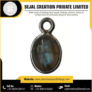 Buen precio, conectores de piedras preciosas con bisel de plata de ley 925, abalorio de creación Sejal, piezas de Rosario de Metal religioso, tres agujeros - Product Image 6