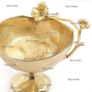 Tazón de Aluminio de Diseño Admirable en Color Dorado para Chocolates, Frutos Secos y Aperitivos, Tazón para Servir de Alta Calidad - Product Image 4