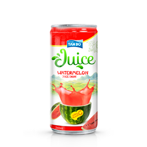 Jugo de Fruta Fresco HALAL de 250 ml en Lata de Aluminio OEM con Sabor a Sandía, Bebida Refrescante con Ingrediente Principal - Product Image 4