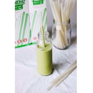 Paja de arroz de trigo Natural OEM, 8mm, paja para beber comestible, Color blanco Natural de Vietnam - Product Image 3