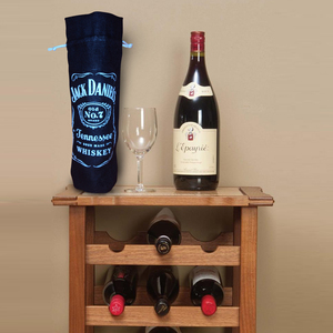 Sac à vin en toile de jute réutilisable personnalisé en gros, directement de l'usine, avec impression sérigraphique personnalisée - Product Image 4
