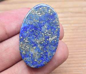 Lapis Lazuli แกะสลักหินสีฟ้า,หินอัญมณีสีฟ้า Cabochons ขายส่ง - Product Image 6