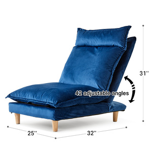 High-end Single Home Furniture TV Comfortable Folding Tatami Adjustable Backrest Floor Sofa <b>Chair</b> - Product Image 5