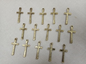 Componentes de Joyería Religiosa de Aleación de Zinc Vintage Hechos a Medida con Corte Princesa para Diseñadores y Fabricantes Hindúes en Tamaños Surtidos - Product Image 2