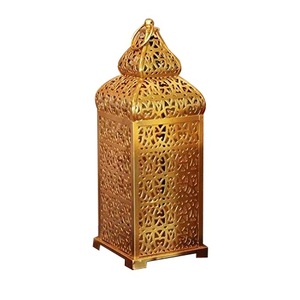 Unique Style Handmade Decorative Gold Antique Finishing Candle <b>Lantern</b> For Christmas Party Decoration Candle <b>Metal</b> <b>Lantern</b> - Product Image 1