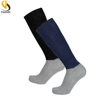 Chaussettes d'équitation de compression couleur unie, professionnelles, pour l'entraînement, monte à cheval, hautes, confortables, pour le saut d'obstacles, jeunes, personnalisables