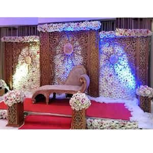 Cadres pour décoration de mariage indiens, 10 pièces, panneaux d'arrière-plan pour décor de scène de mariage musulman nikk, maroc - Product Image 1