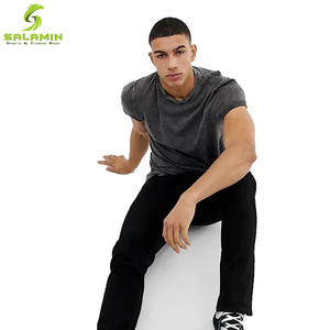 T-shirt en laine pour homme, Design personnalisé de haute qualité, avec Logo imprimé sur mesure, collection 2021 - Product Image 5