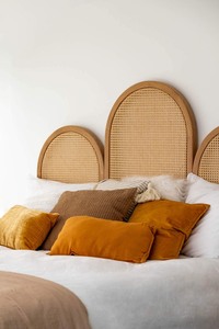 Arch Rattan Cane Webbing Bedhead <b>Headboard</b> From Vietnam King Queen Twins Double <b>Single</b> Size - Product Image 2