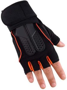 Weight Lifting Gloves Gym Gloves <b>Half</b> Finger Workout Gloves Breathable Fabric with Double Palm protection Layers on Cheap Price - Product Image 5