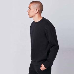 Pull décontracté pour homme, col rond, manches raglan, doublure polyester/coton 220g, design basique, collection Hiver 2026 - Product Image 2