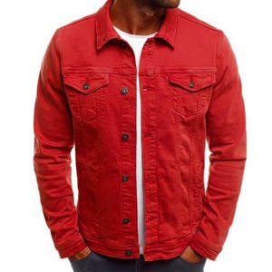 <b>Men's</b> High Quality Custom Winter Summer <b>Jeans</b> Jacket Sheep Knitted CE <b>Leather</b> Denim Breathable Plus Size Different Colors - Product Image 5