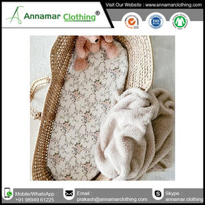 Good Quality Super Soft Organic Cotton Baby Bassinet Sheets at Wholesale Price - Product Image 3