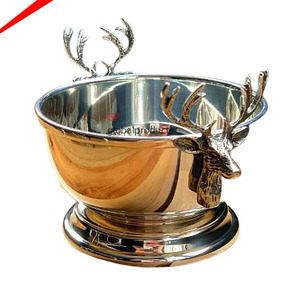 Bol à service rond en métal avec base de renne, design attrayant et populaire, pour décoration de mariage, de maison, d'hôtel, de qualité supérieure - Product Image 3