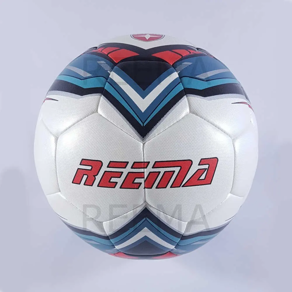 Pallone da calcio ibrido in PU taglia 5 prodotto in Pakistan Reematec progettato per le migliori gare