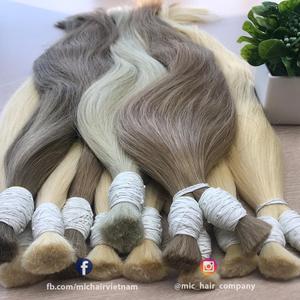 Paquete de pelo vietnamita virgen Remy al por mayor 100%, máquina de trama doble, textura de onda profunda, cutícula alineada, extensión humana a granel - Product Image 3