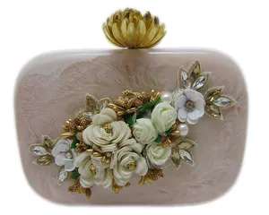 Venta al por mayor luxrey india boda fiesta de resina azul caja de bolso de embrague - Product Image 1