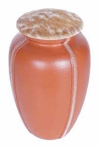 Urne funéraire américaine en cuir noir durable pour cendres humaines - Product Image 4