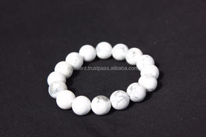 Cuentas de howlita redondas Unisex de 12mm para pulsera estilo bohemio de alta calidad para bodas, fiestas o aniversarios, Idea de regalo perfecta - Product Image 2