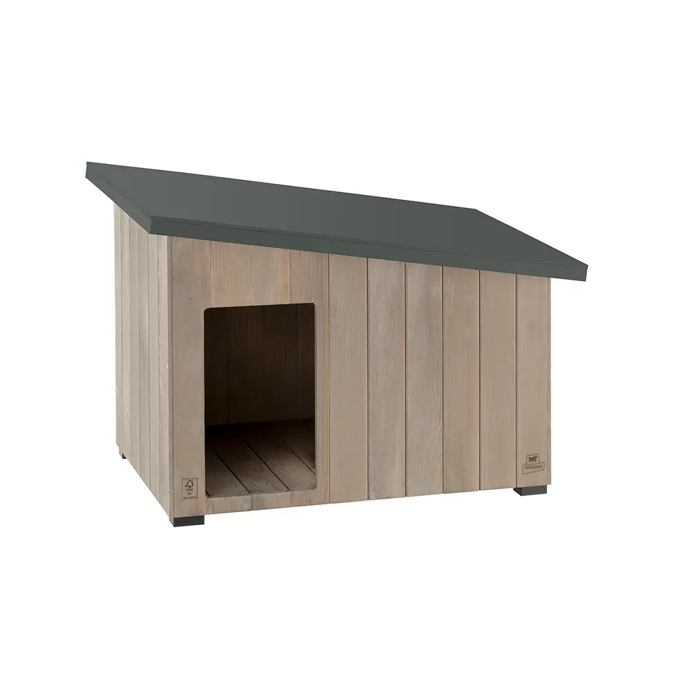 Уличный вольер, домик для собак ARGO 60 из древесины FSC с нетоксичной краской, устойчивый к U.V.