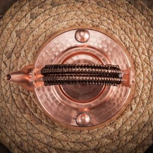 Bouilloire en cuivre pur faite à la main avec couvercle et poignée pour la maison cuisine hôtel et restaurant bouilloire à thé miroir poli table - Product Image 3