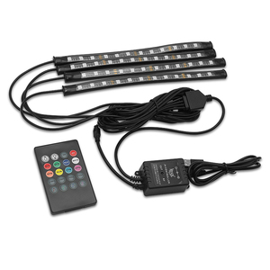 Bande lumineuse led RGB 5050, dispositif décoratif d'intérieur, lumière d'ambiance, pour voiture - Product Image 4