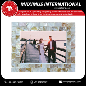 Luxury <b>Large</b> Photo Picture <b>Frame</b> Mosaic Glass Tabletop <b>Frame</b> Decorative Photo <b>Frame</b> for Living Room Bedroom Office Home Decor - Product Image 3