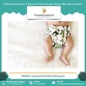 Pañal de tela de algodón orgánico para bebé, precio al por mayor - Product Image 2