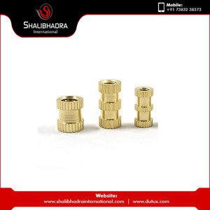 Acabado pulido Mejor rosca M3 Doble moleteado Tuercas de inserción de latón Precio al por mayor - Product Image 3
