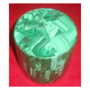 แท่นวางเค้ก Malachite กึ่งมีค่าทำด้วยมือไม่เหมือนใคร - Product Image 1