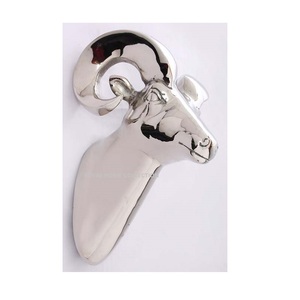 Grande tête de cheval en métal, Sculpture murale - Product Image 4